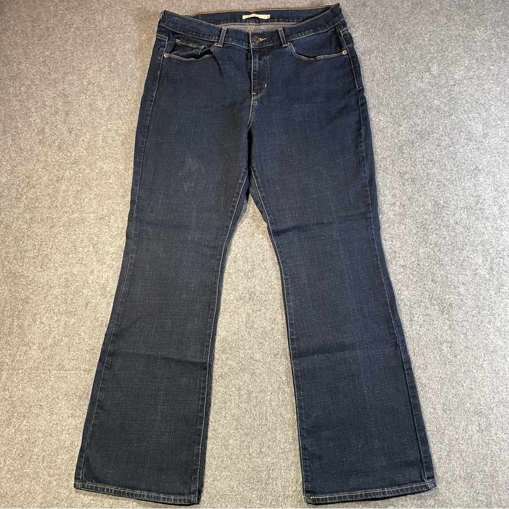 Levi’s Classic Bootcut Jeans Women’s Sz 12 W31 L30 Dark Wash Stretch Blue Denim